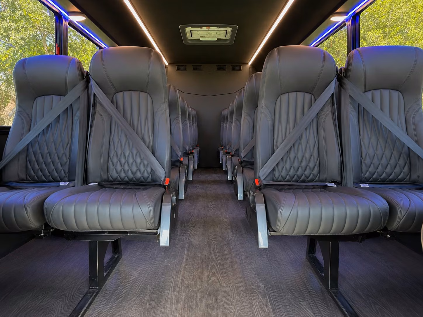 18 passenger minibus interior