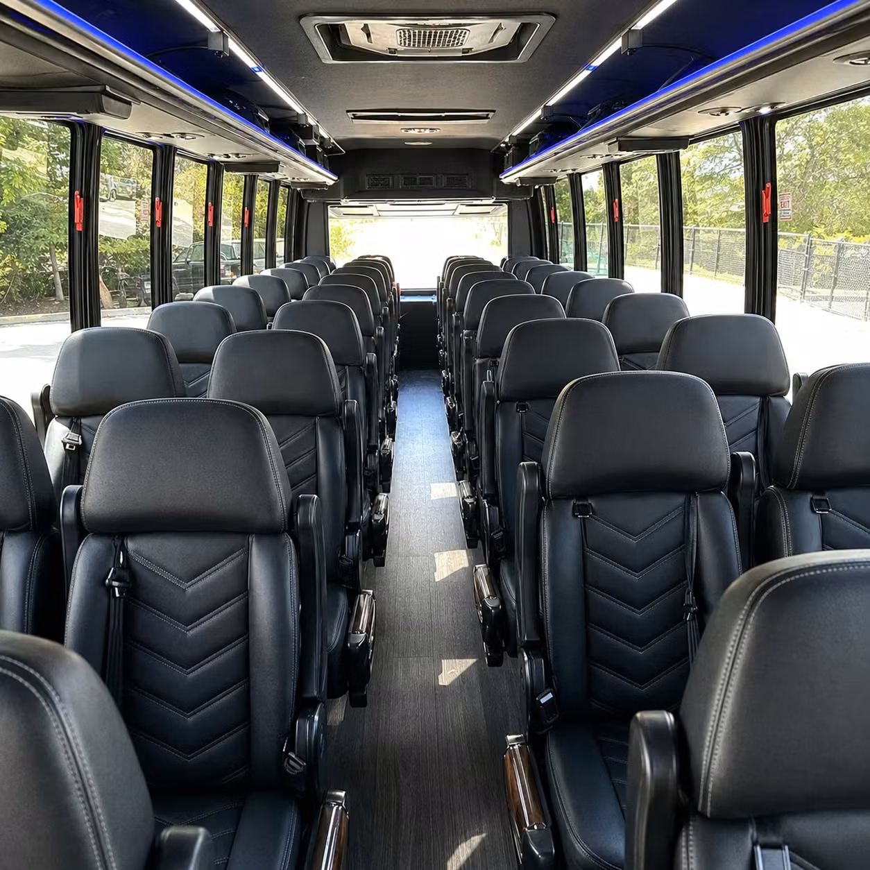 25 passenger minibus interior