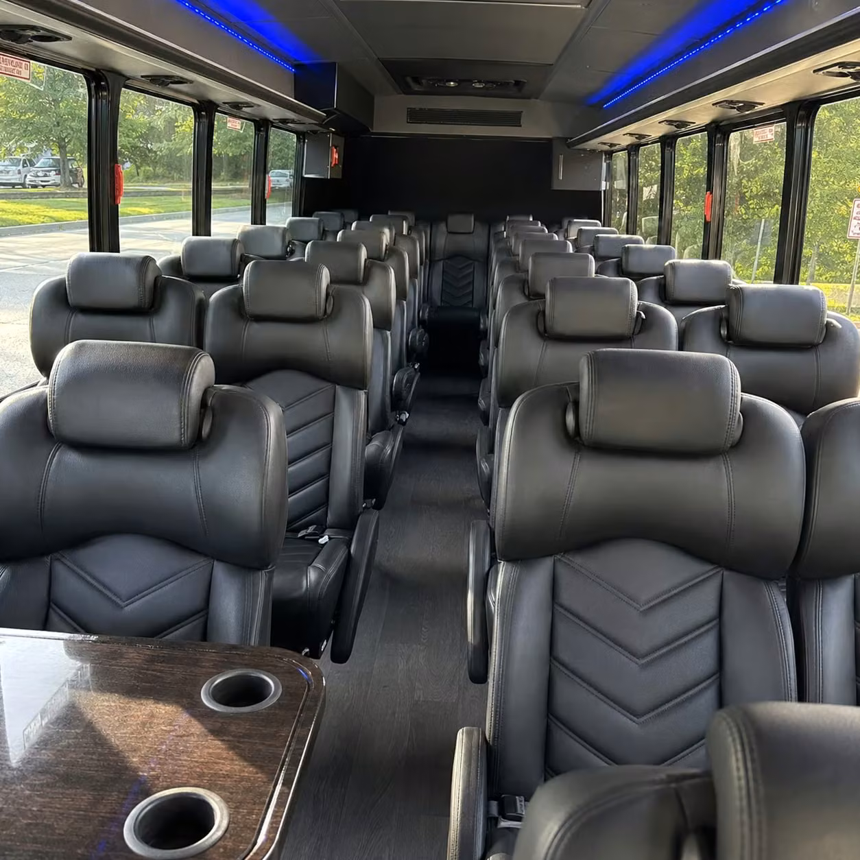 35 passenger minibus inside