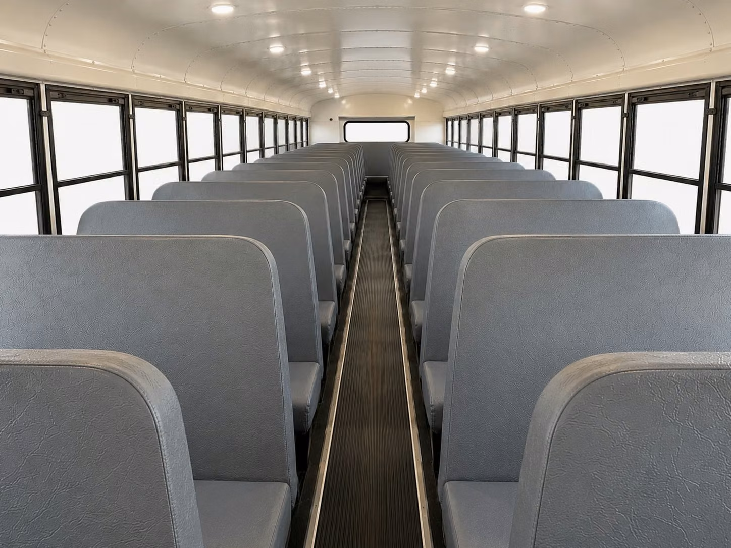 school bus inside