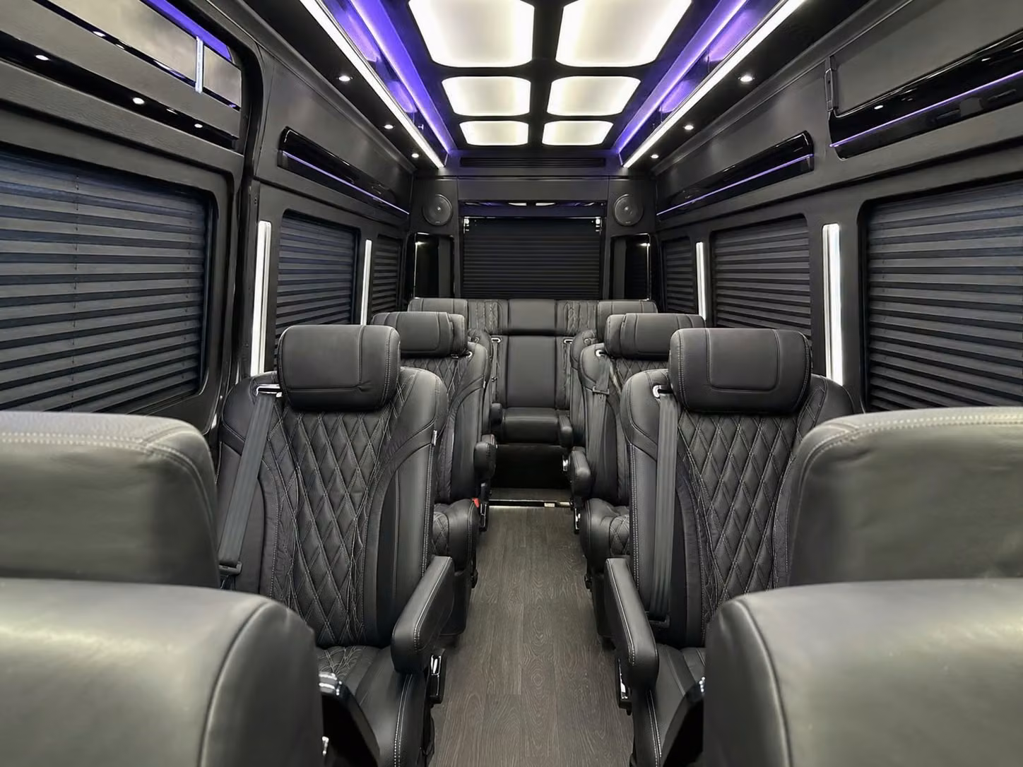 sprinter van with driver inside