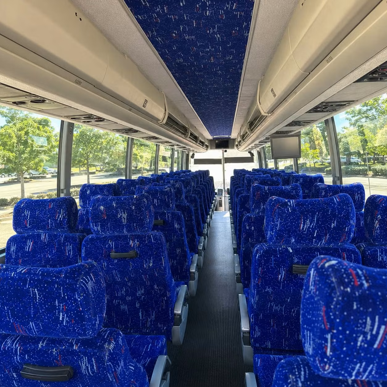visalia charter bus interior